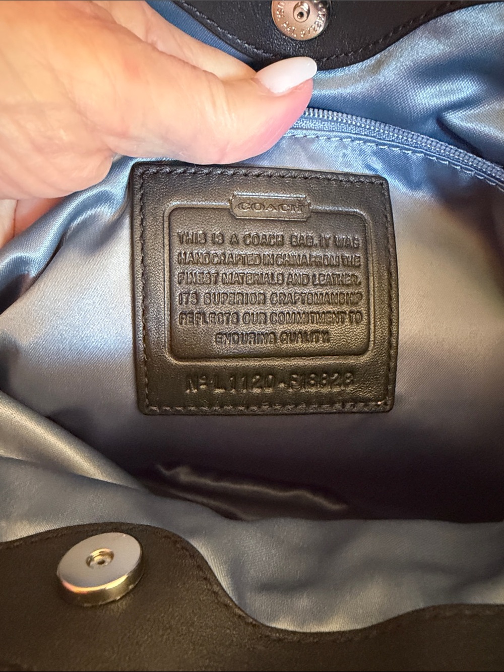 Coach Black and Gray Signature Shoulder Tote and Matching Wallet JS-127 - Picture 5 of 15